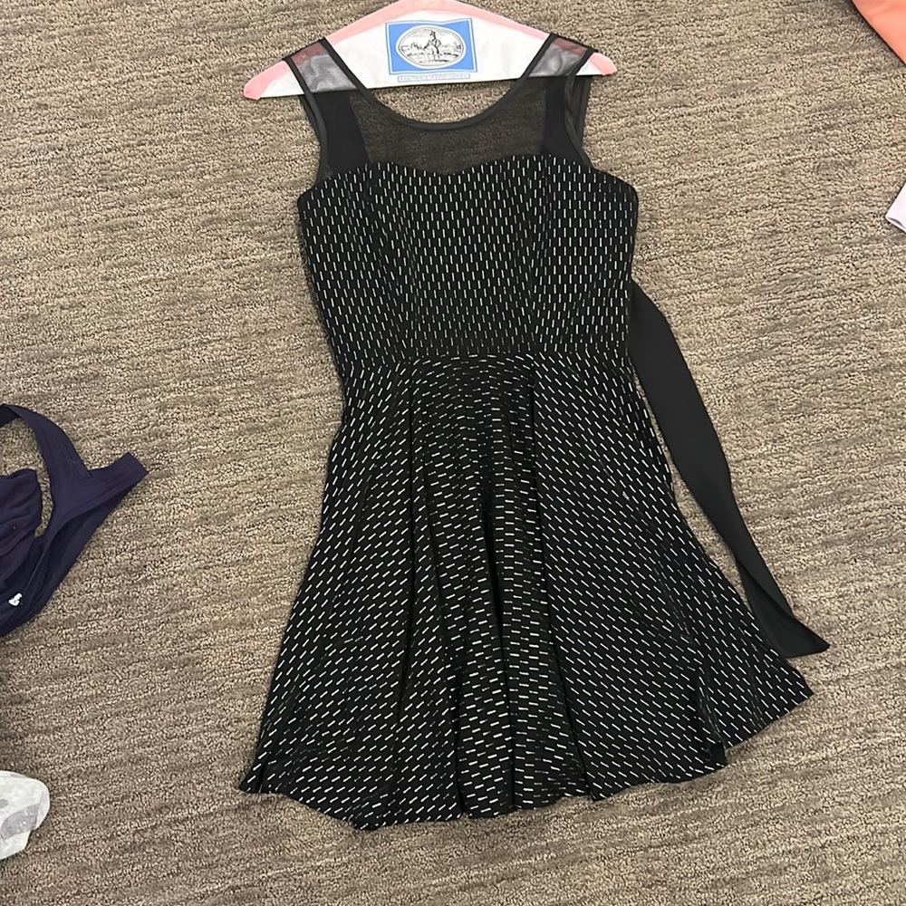Black dress with silver detail